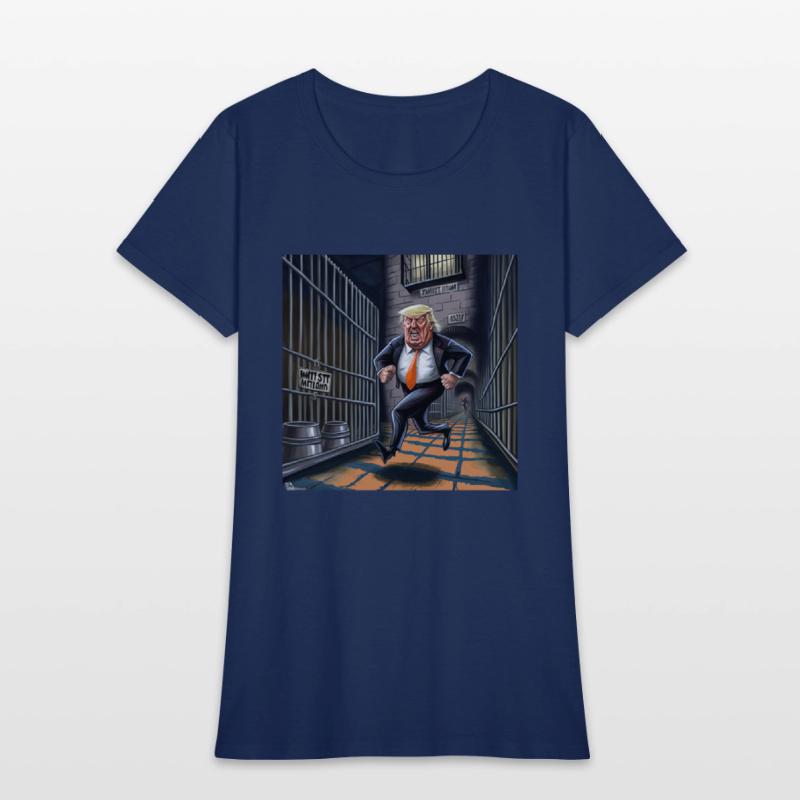 Trump running from Prison T-Shirts Design