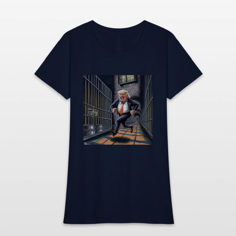 Trump running from Prison T-Shirts Design