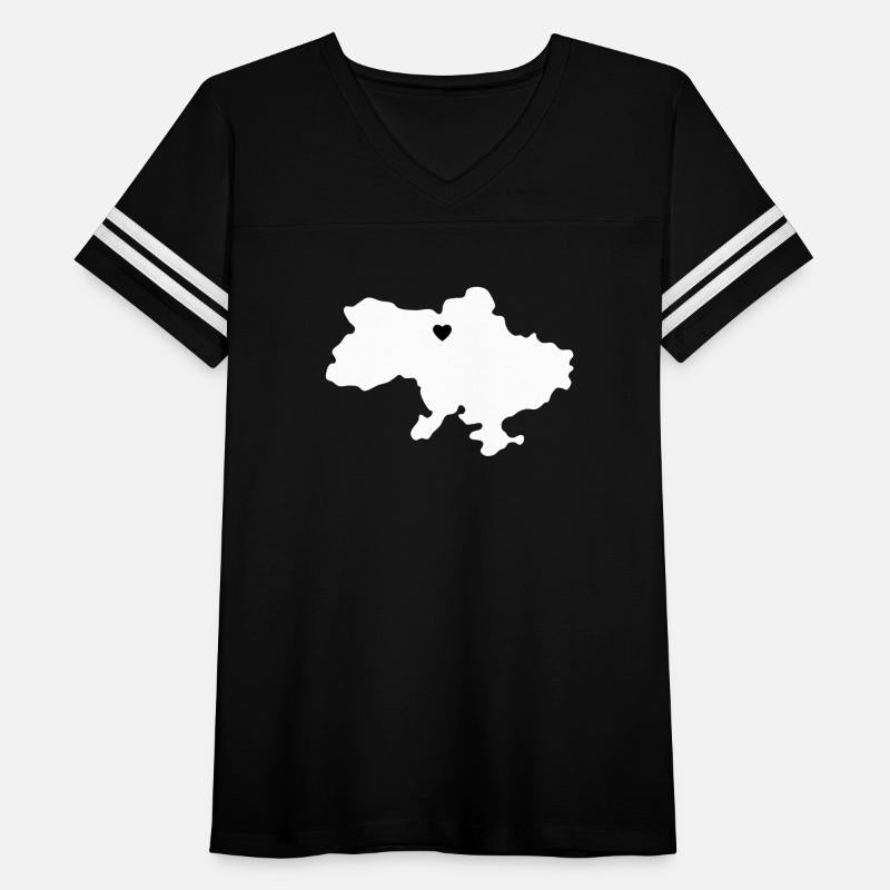 Ukraine Heart Outline Contour