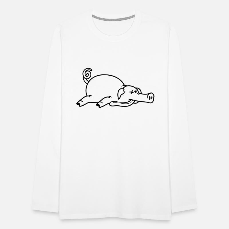 Unconscious dead pig barbecue food meat funny