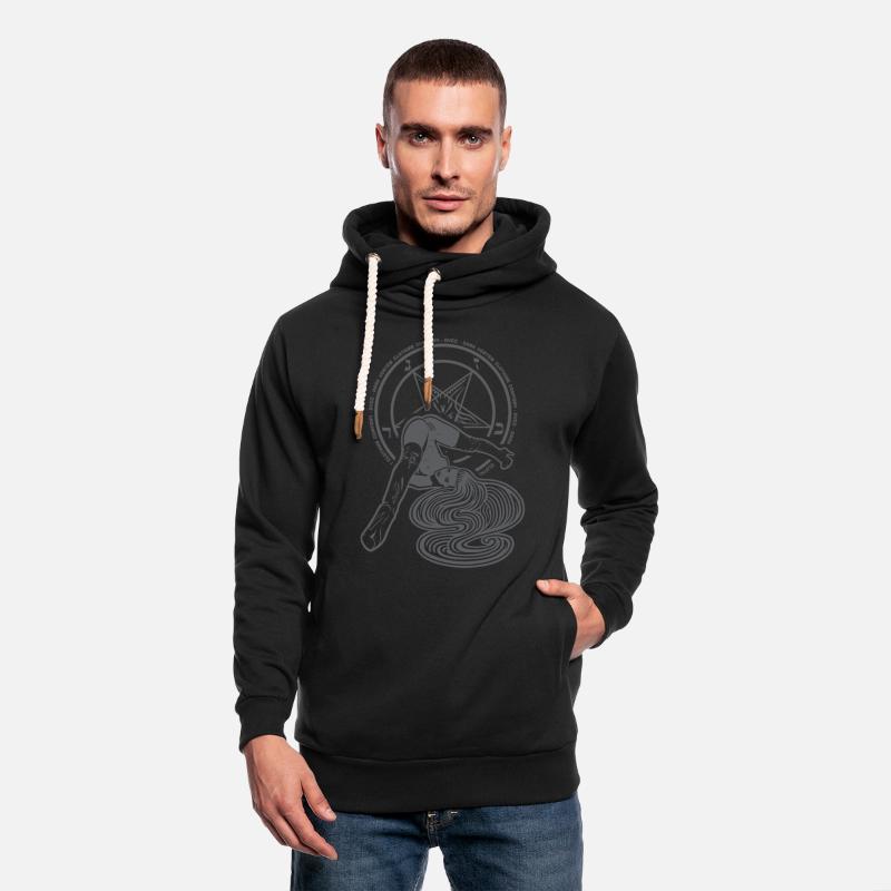 Upside Down Pinup Girl and Pentagram