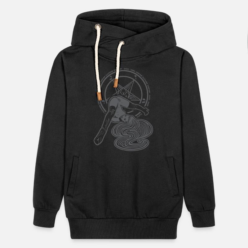 Upside Down Pinup Girl and Pentagram