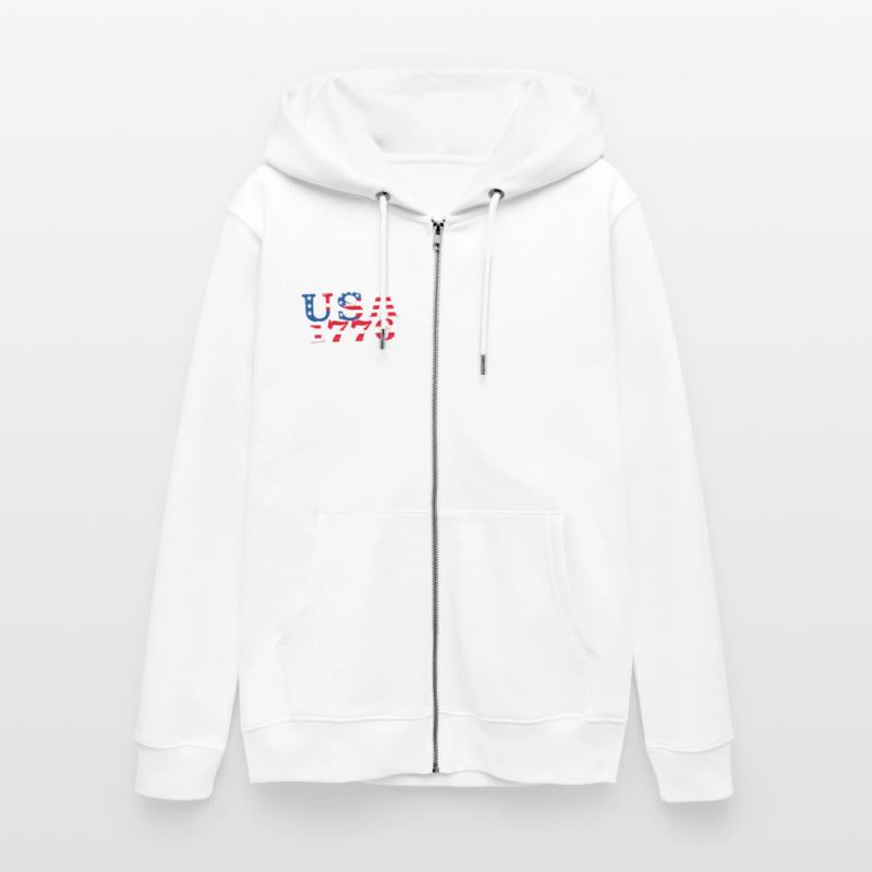 USA Established 1776 Stars Red White Blue