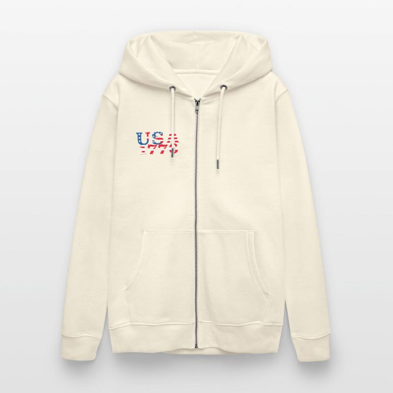 USA Established 1776 Stars Red White Blue