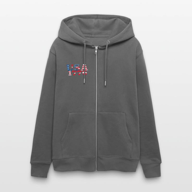 USA Established 1776 Stars Red White Blue