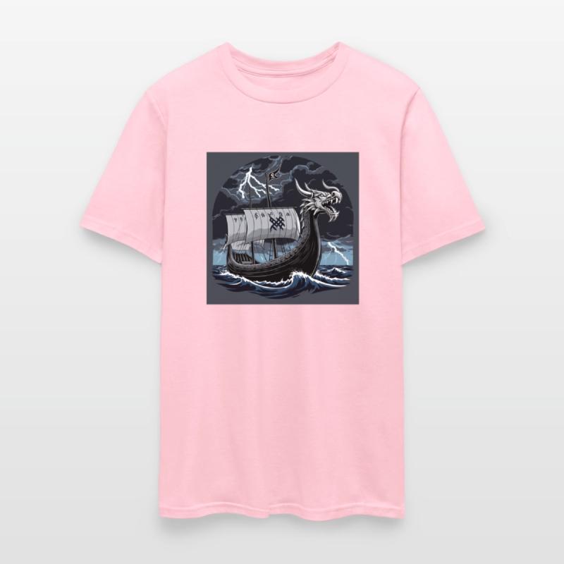 Viking Longship at Sea