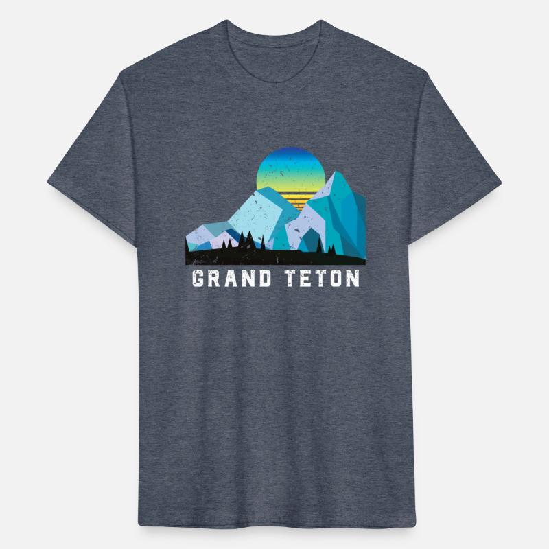 Vintage Grand Teton Retro National Park