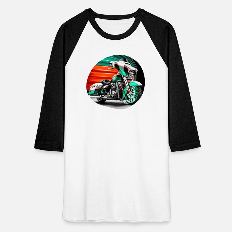 Vintage Motorcycle Biker With Mexico Flag
