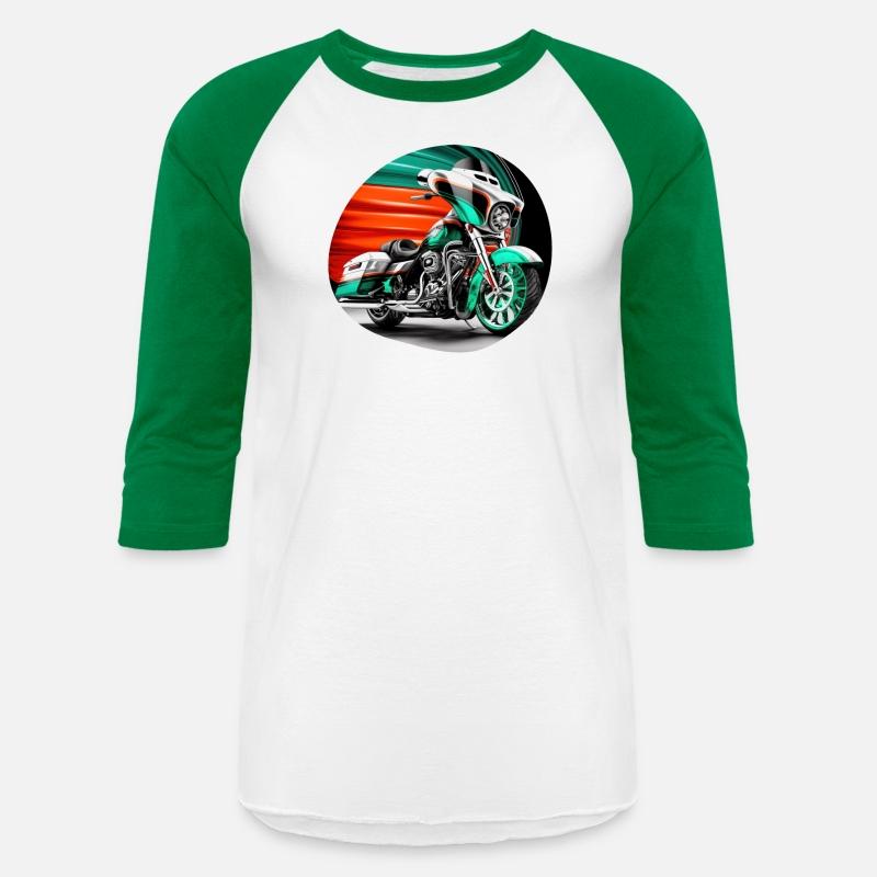 Vintage Motorcycle Biker With Mexico Flag