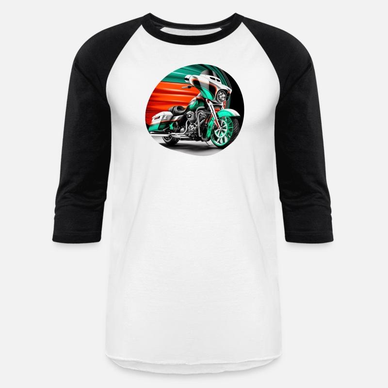 Vintage Motorcycle Biker With Mexico Flag