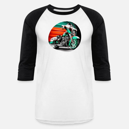 Vintage Motorcycle Biker With Mexico Flag