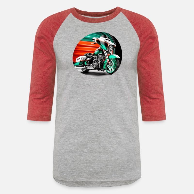 Vintage Motorcycle Biker With Mexico Flag