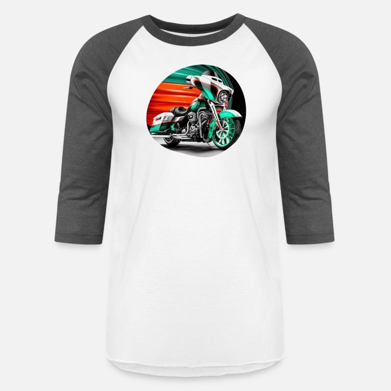 Vintage Motorcycle Biker With Mexico Flag