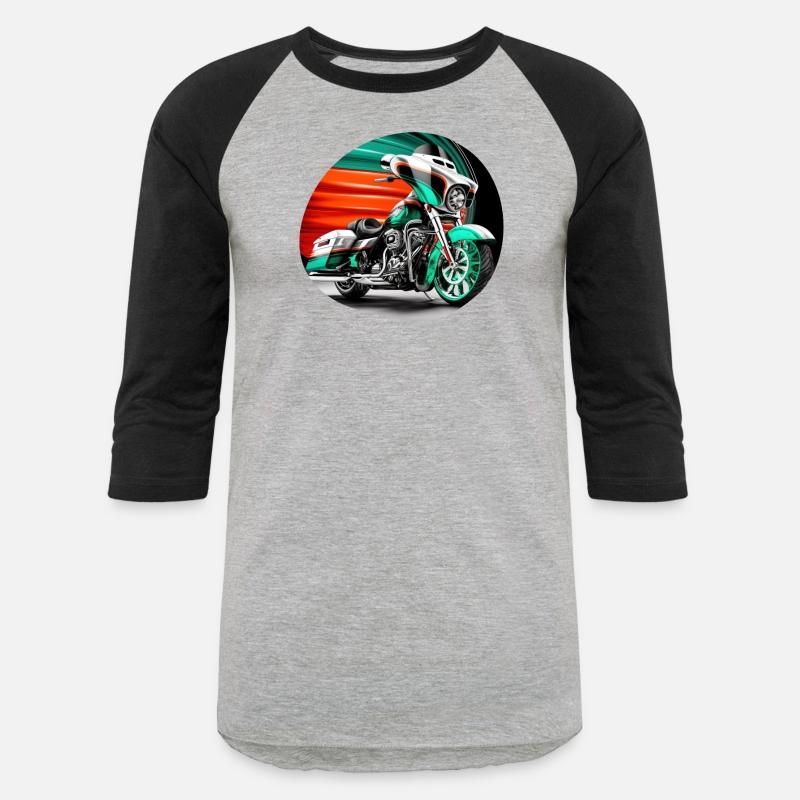 Vintage Motorcycle Biker With Mexico Flag