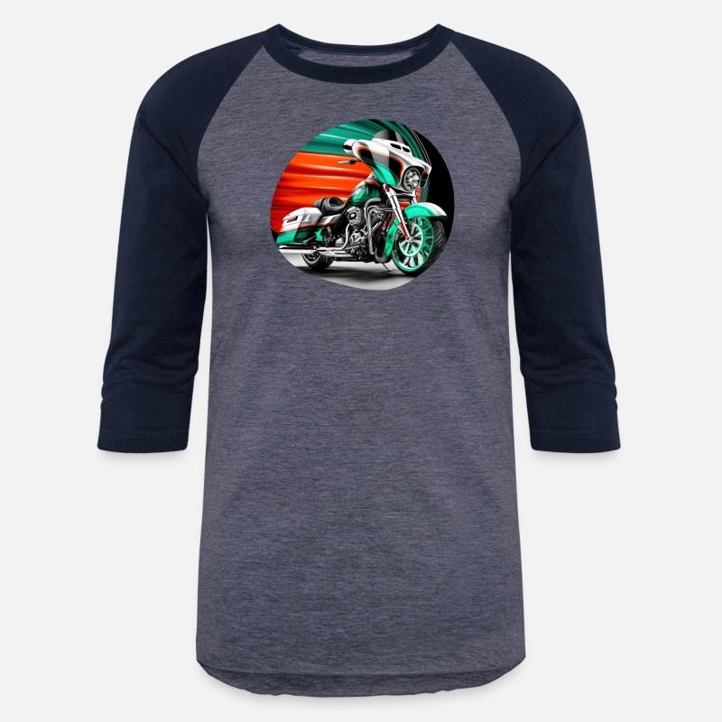 Vintage Motorcycle Biker With Mexico Flag