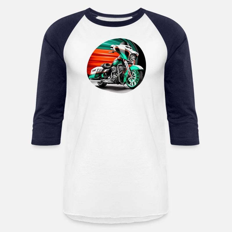Vintage Motorcycle Biker With Mexico Flag