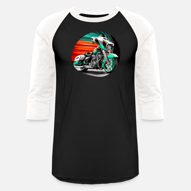 Vintage Motorcycle Biker With Mexico Flag