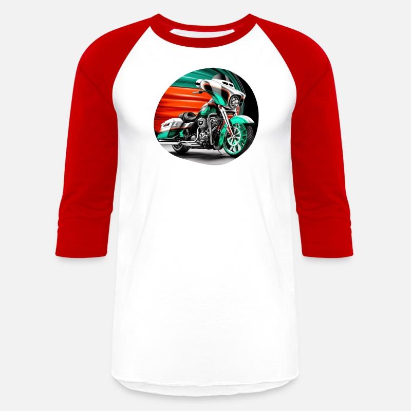 Vintage Motorcycle Biker With Mexico Flag