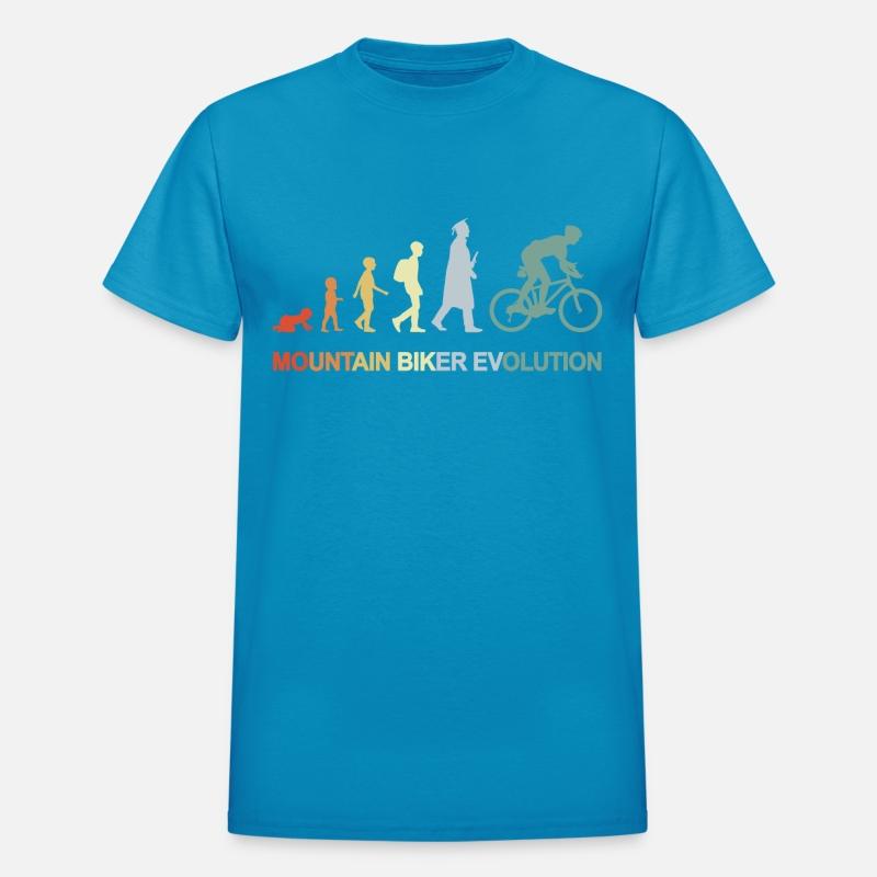 Vintage Mountain Biker Evolution