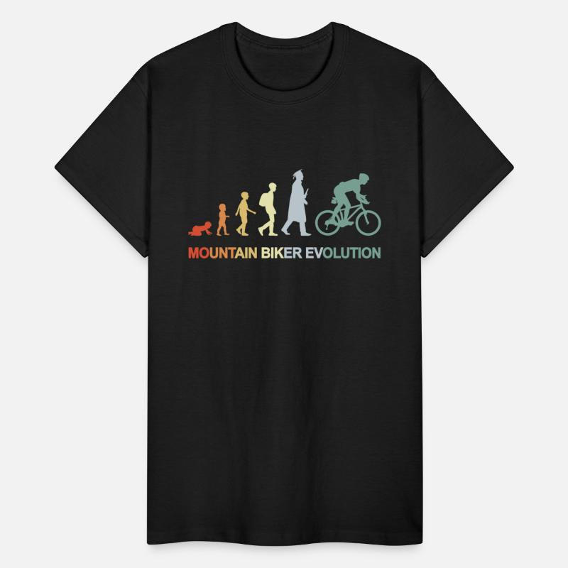 Vintage Mountain Biker Evolution