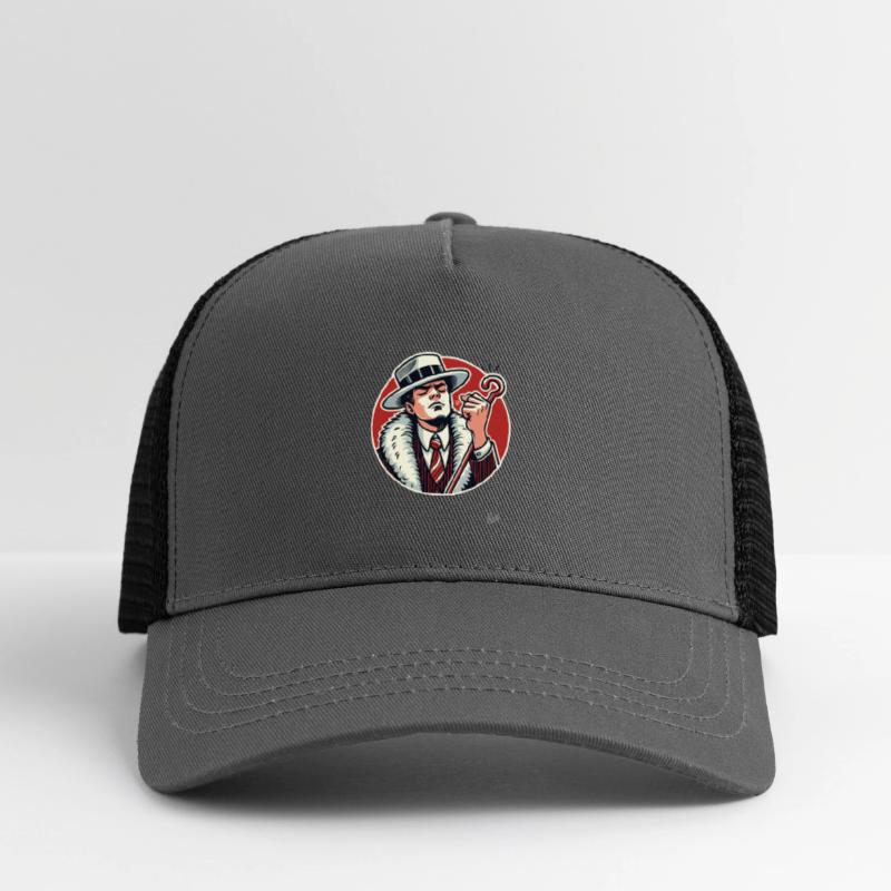 Vintage Pimp with Cane and Fur Coat