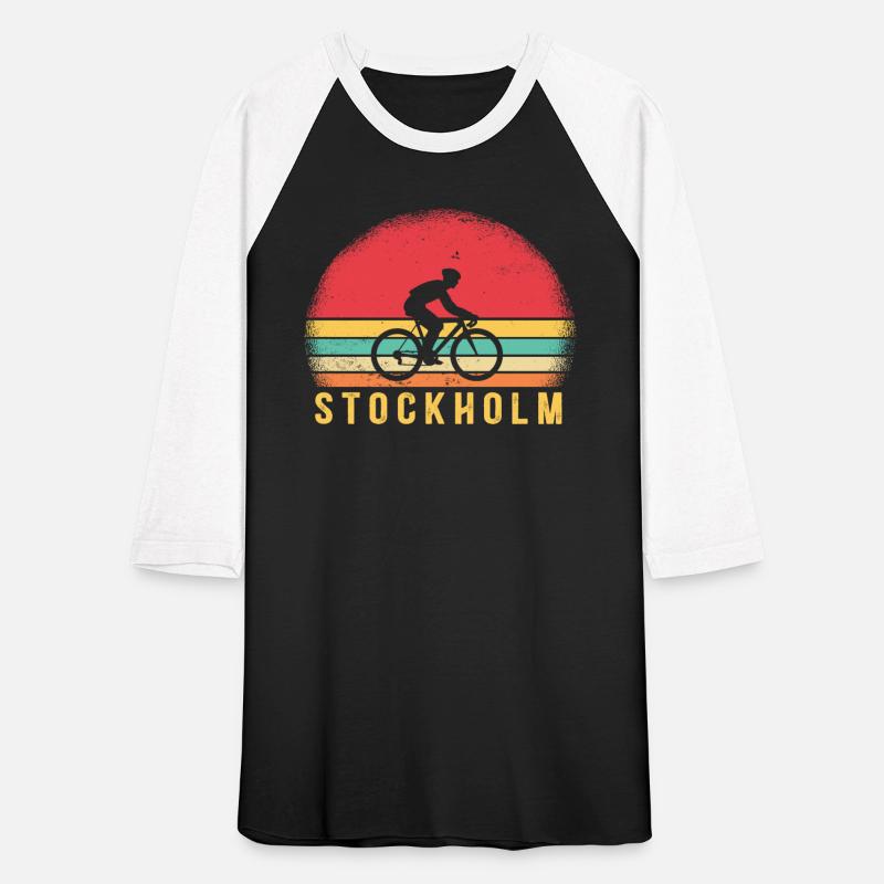 Vintage Retro Bike Cyclist Stockholm Sweden