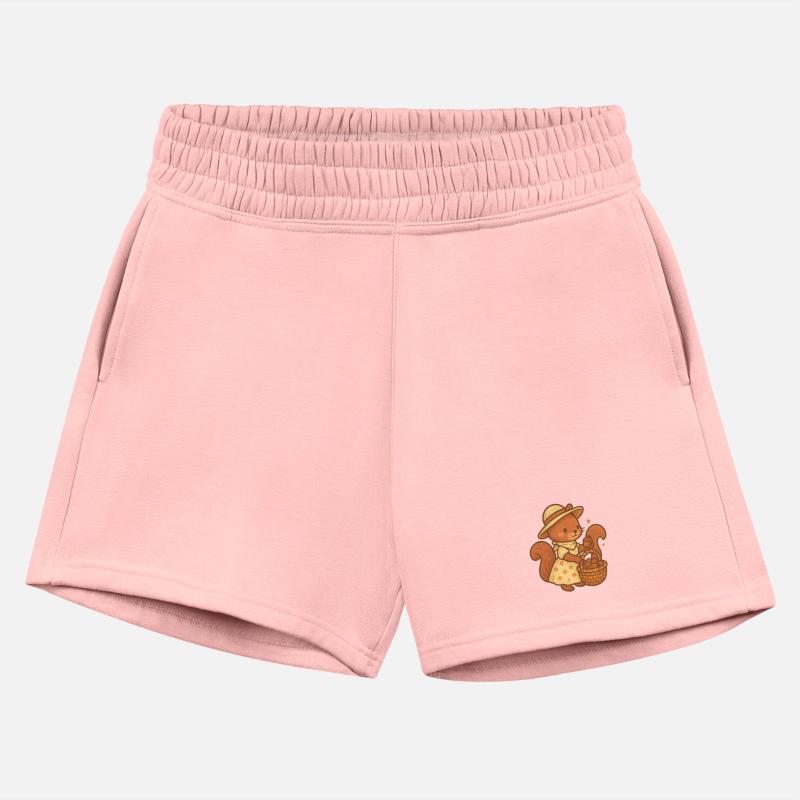 Vintage Squirrel in Summer Dress with Basket