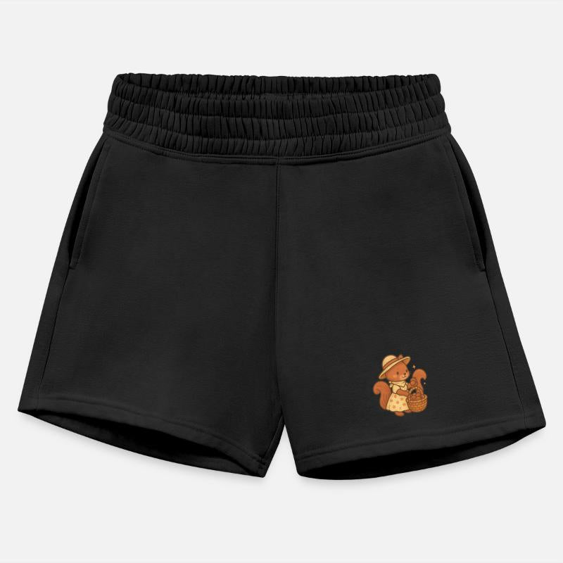 Vintage Squirrel in Summer Dress with Basket