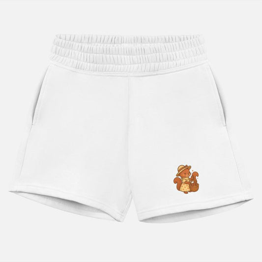 Vintage Squirrel in Summer Dress with Basket