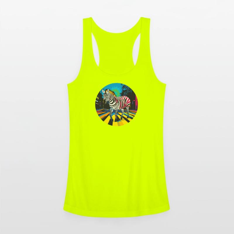 Vivid Zebra Crosswalk Artistic Design