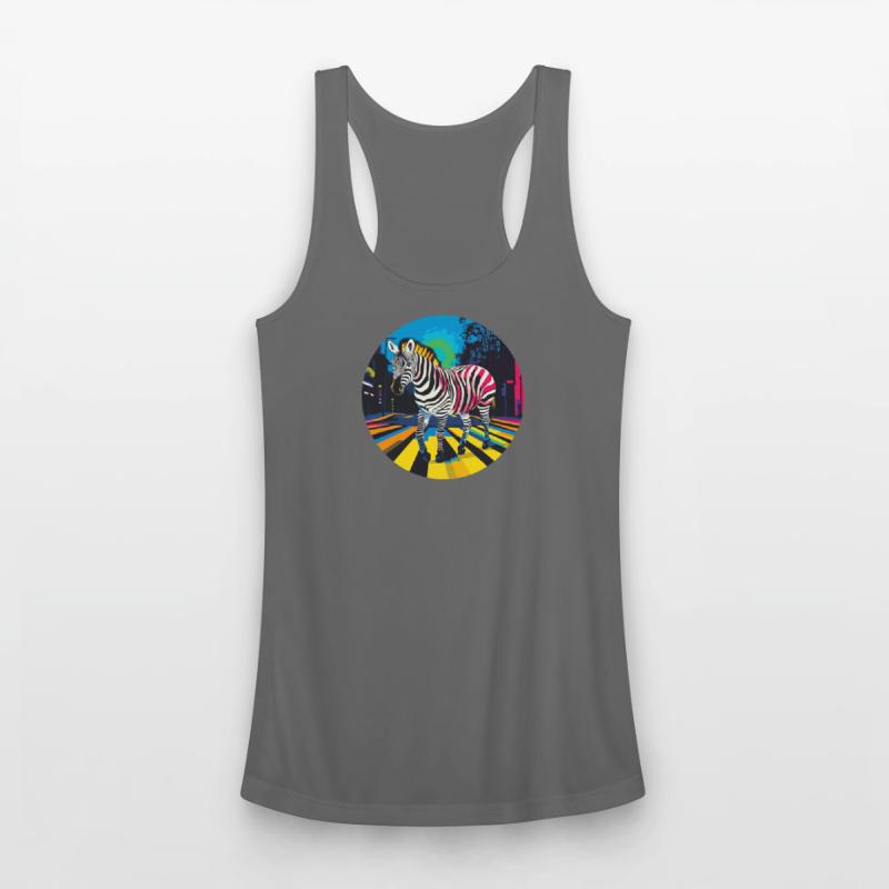 Vivid Zebra Crosswalk Artistic Design