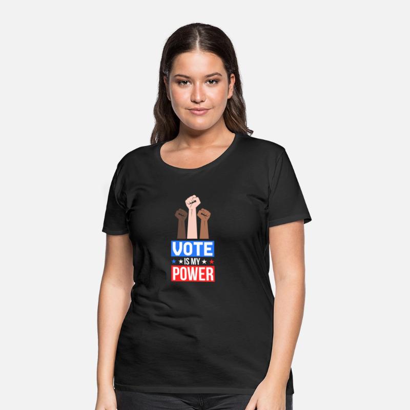 Vote Is My Power Patriotic All Races Fists Design