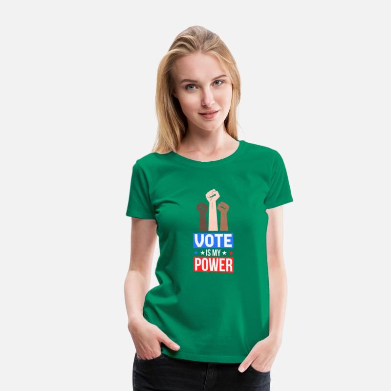 Vote Is My Power Patriotic All Races Fists Design