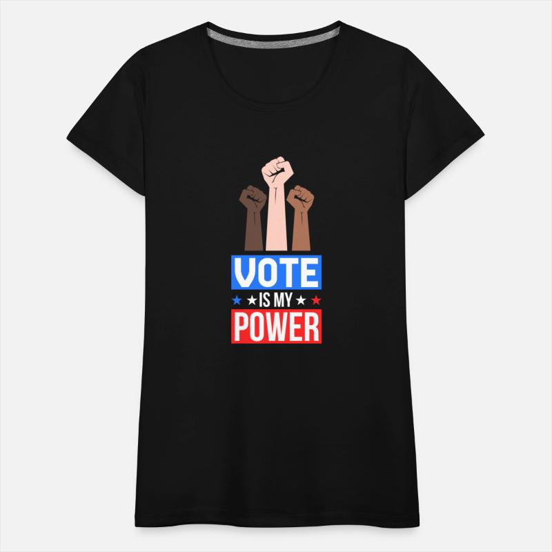 Vote Is My Power Patriotic All Races Fists Design