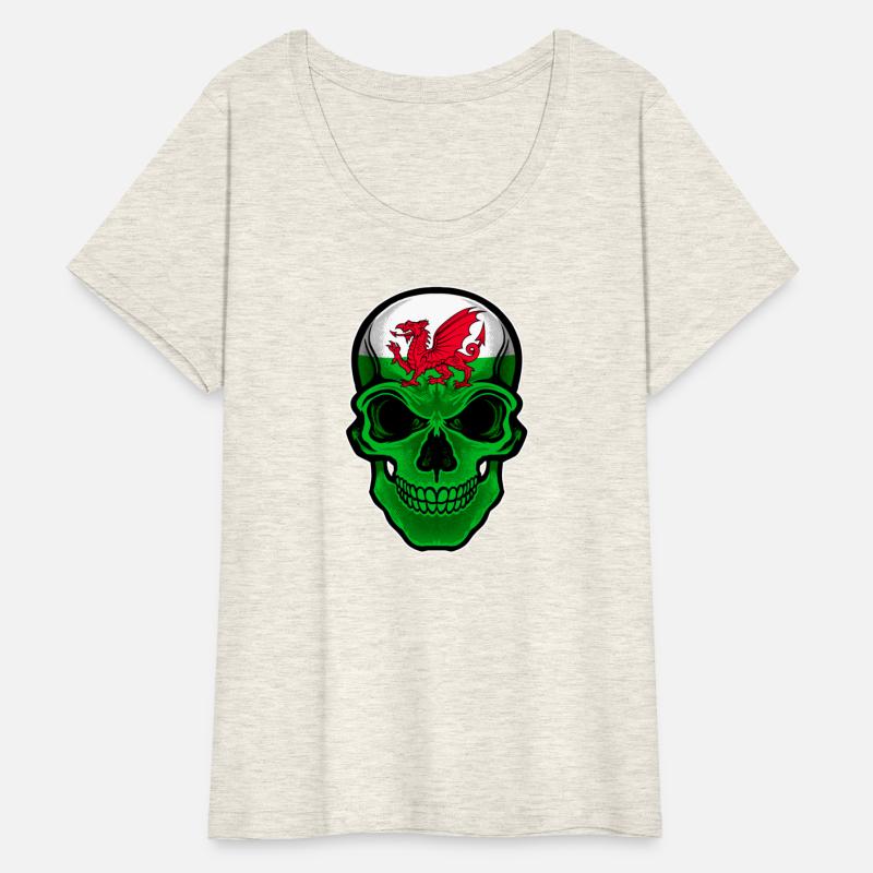 Wales Flag Skull Welsh Heritage Dragon Flag