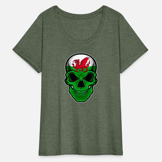Wales Flag Skull Welsh Heritage Dragon Flag