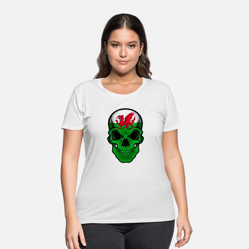 Wales Flag Skull Welsh Heritage Dragon Flag