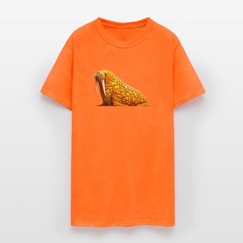 Walrus Whiskers Pebble Portrait