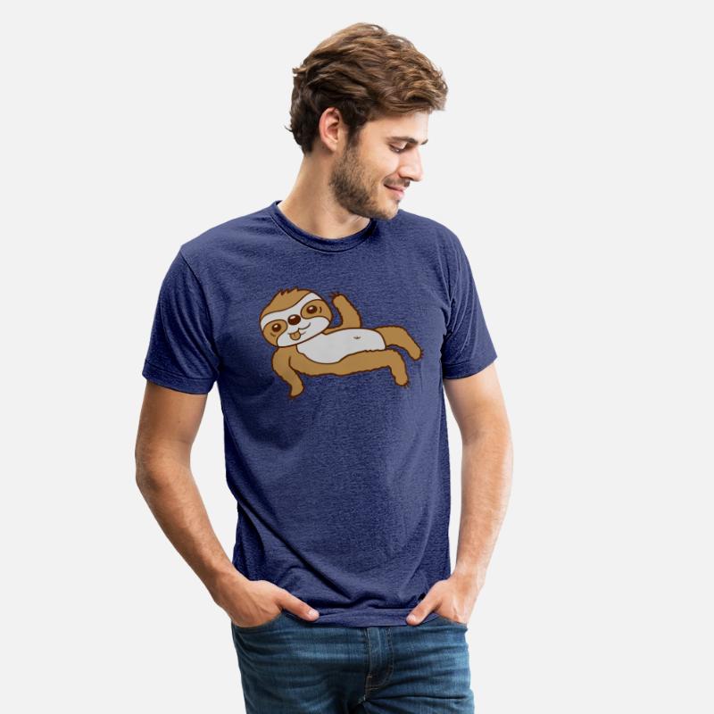 Waving sloth chilling lying