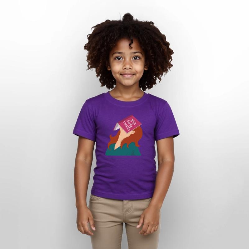 Weary girl with Girly Quotes book