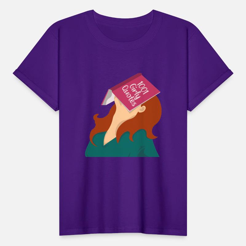 Weary girl with Girly Quotes book