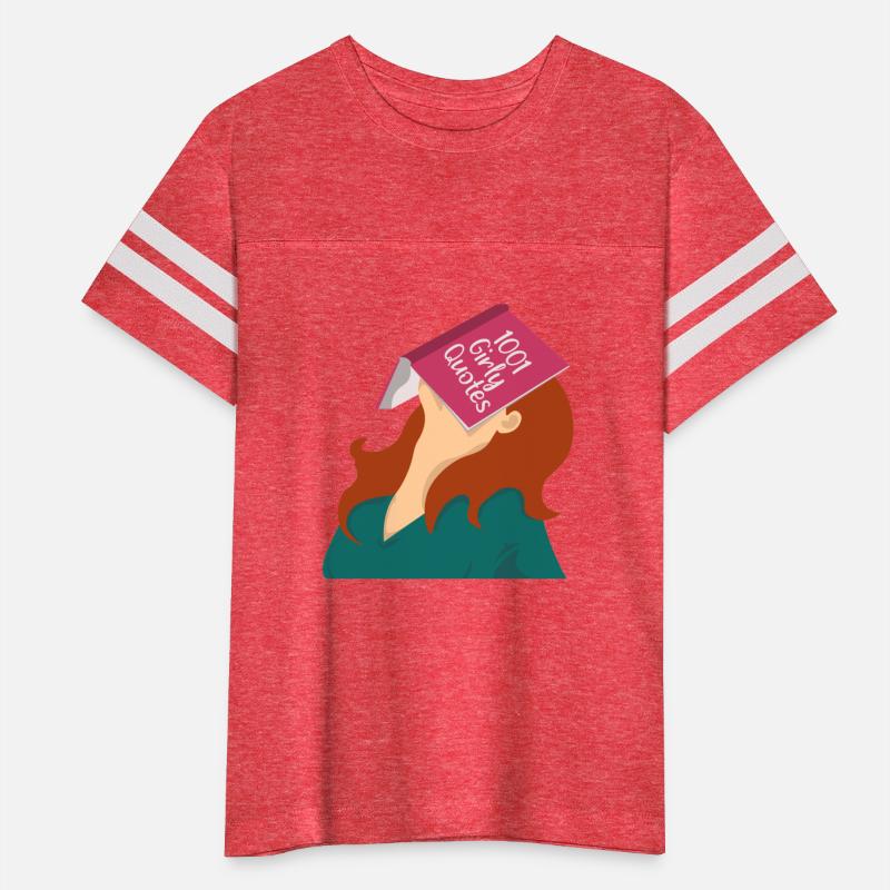 Weary girl with Girly Quotes book