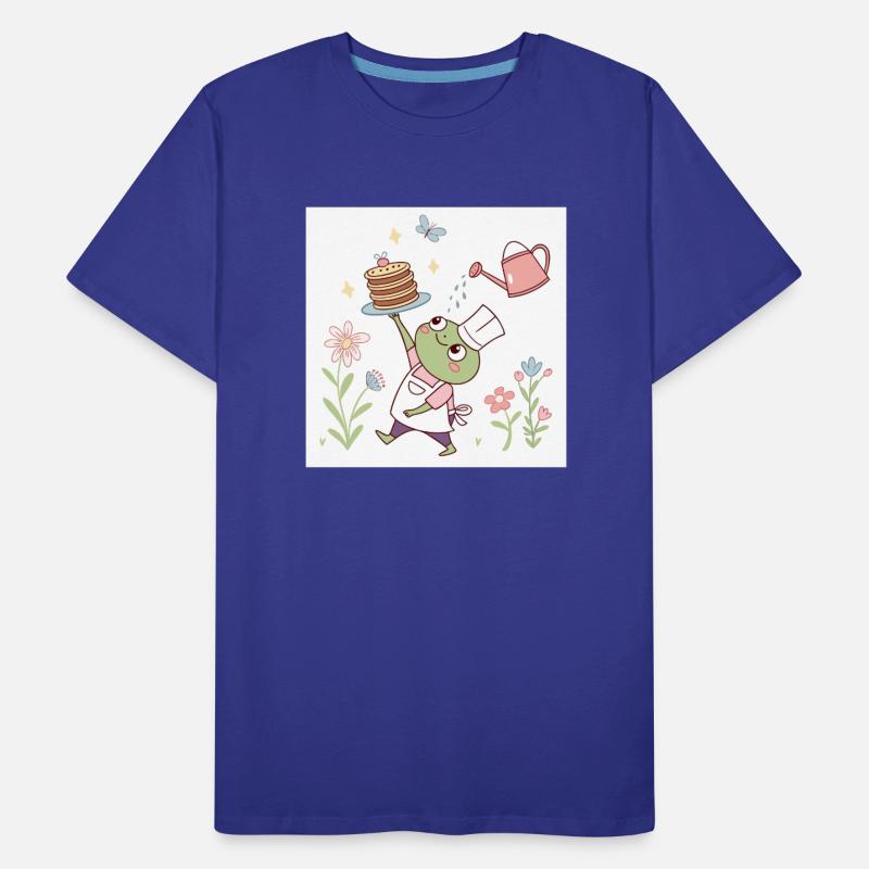 Whimsical Frog Chef with Pancakes