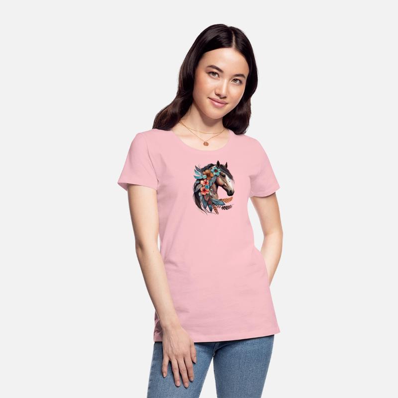 Wild Horse: Floral Equine Elegance