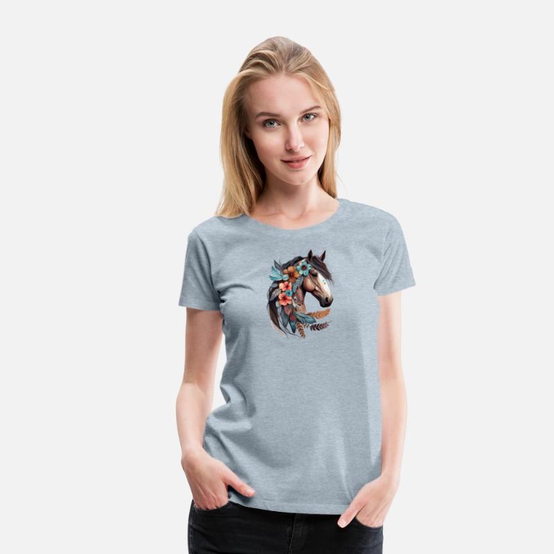 Wild Horse: Floral Equine Elegance