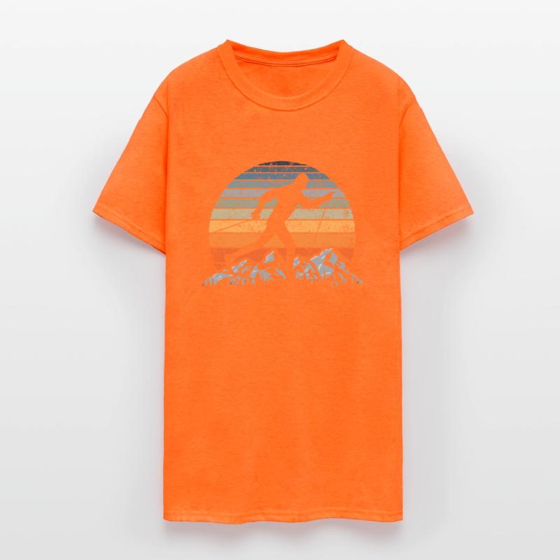 Winter Sports Vintage Sunset Cross-Country Skiing