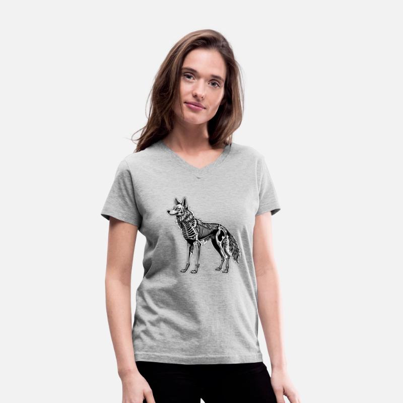 Wolf Skeleton Illustration