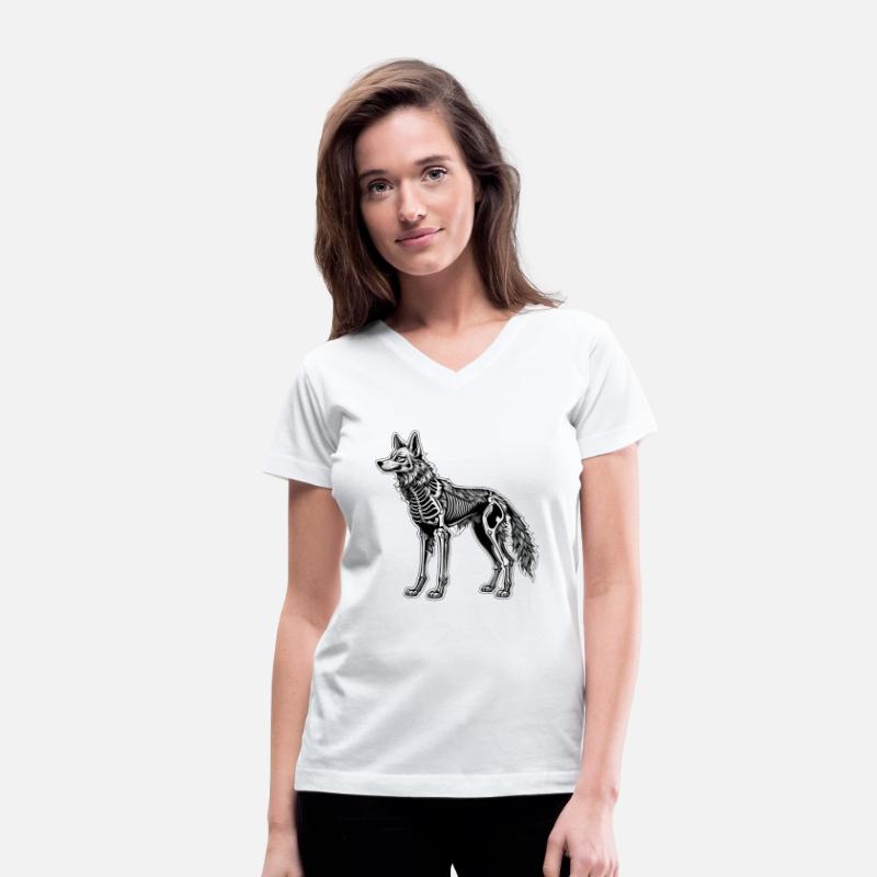 Wolf Skeleton Illustration