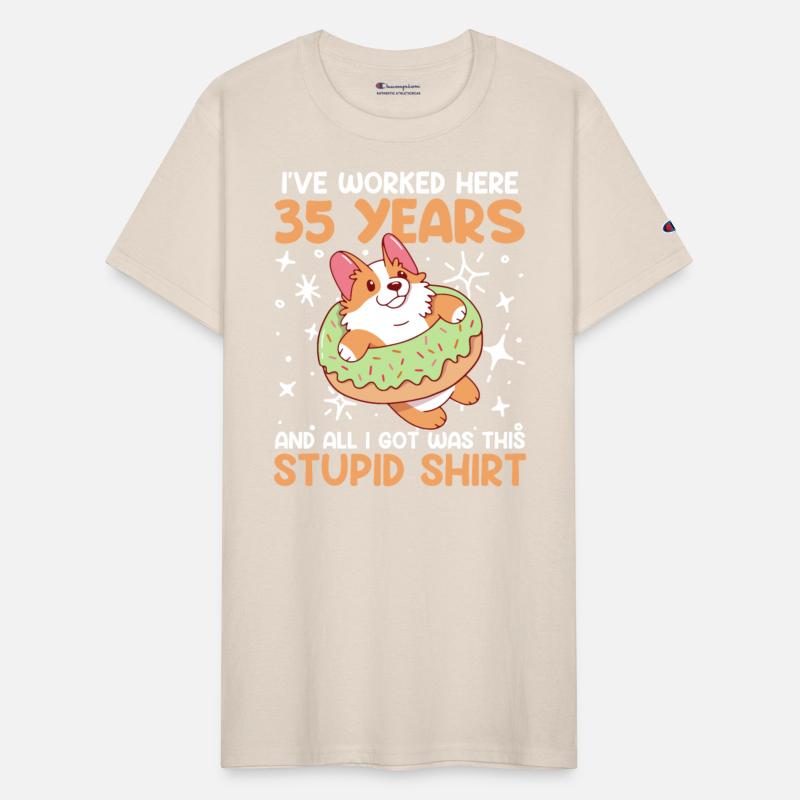 Work Anniversary 35 Years All I Got Was Stupid