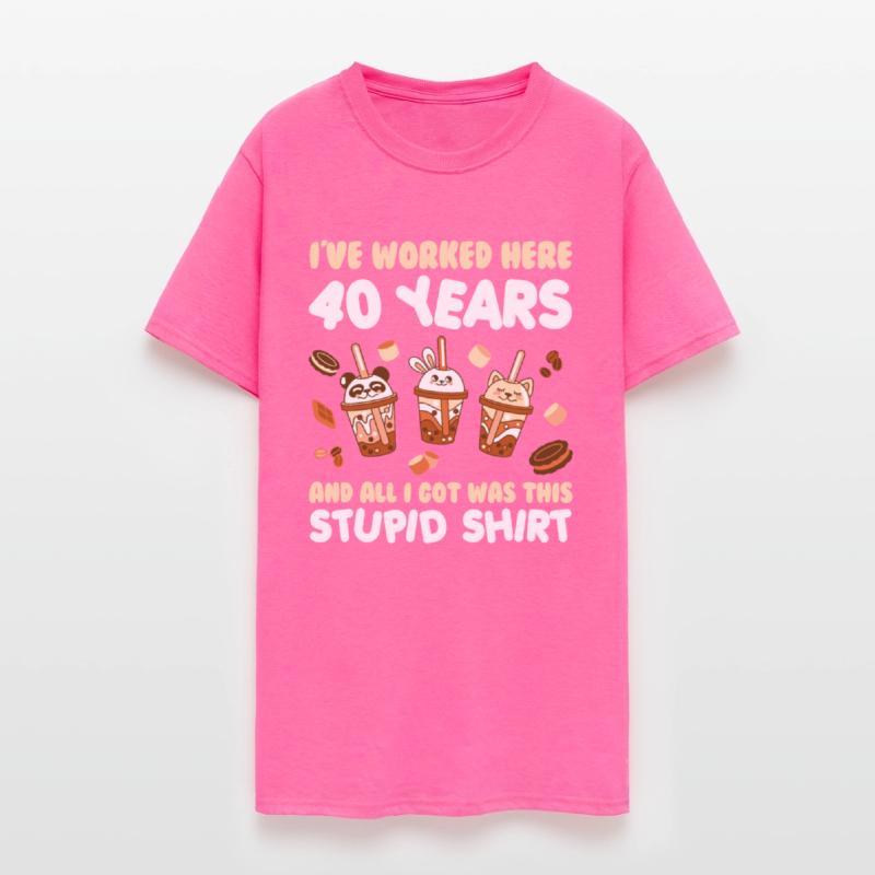 Work Anniversary 40 Years Got Stupid Shirt Funny